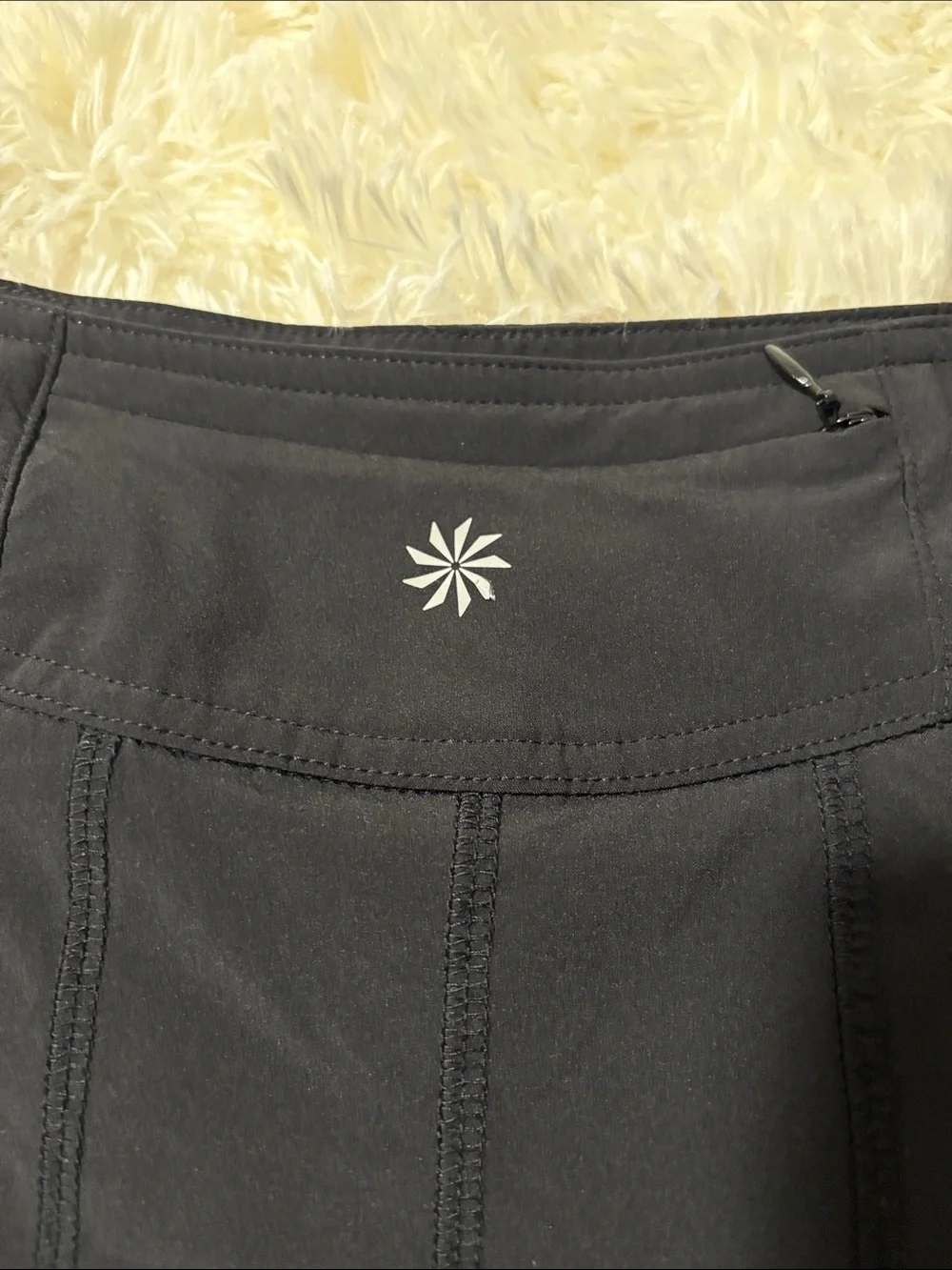 Athleta Black Circle Skirt with Subtle Panel Stitching - Picture 2 of 8